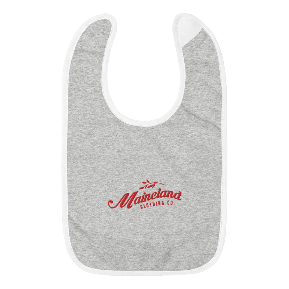 Embroidered Baby Bib - Maineland Clothing Co.